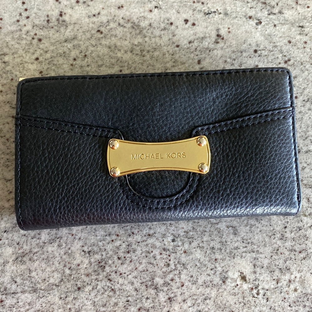 Michael Kors black leather Wallet